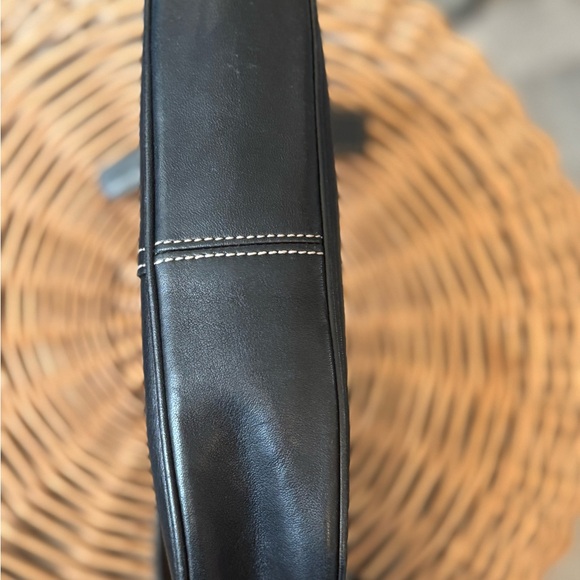 Coach Demi Hobo Legacy Hampton Leather Y2K Black Small Shoulder Bag # 7593 - Picture 8 of 11